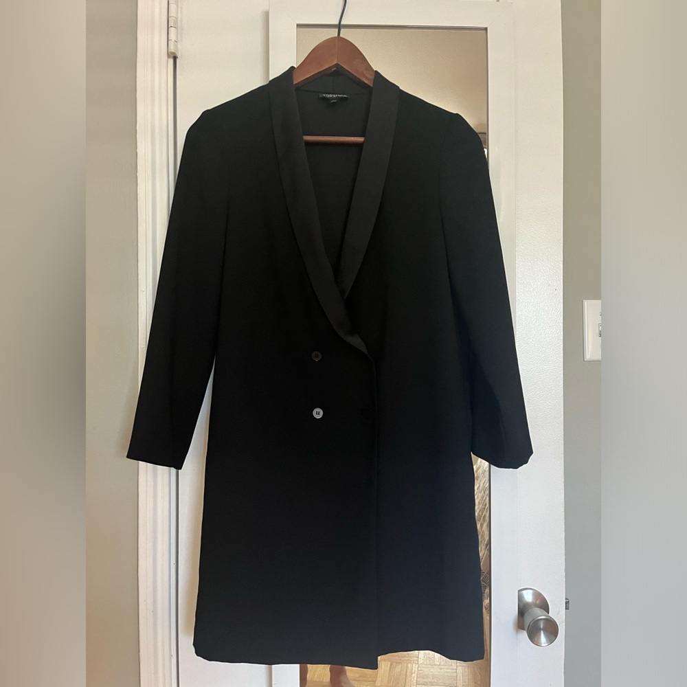 TOPSHOP tuxedo dress/jacket. Excellent condition, smoke free home. Size 2